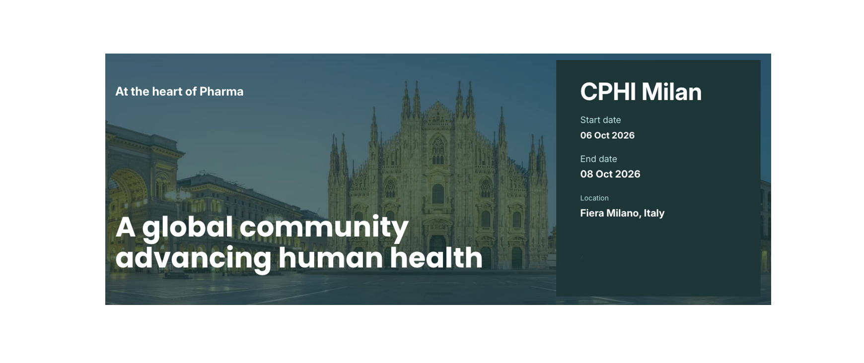 The PSCI at CPHI Milan 2026