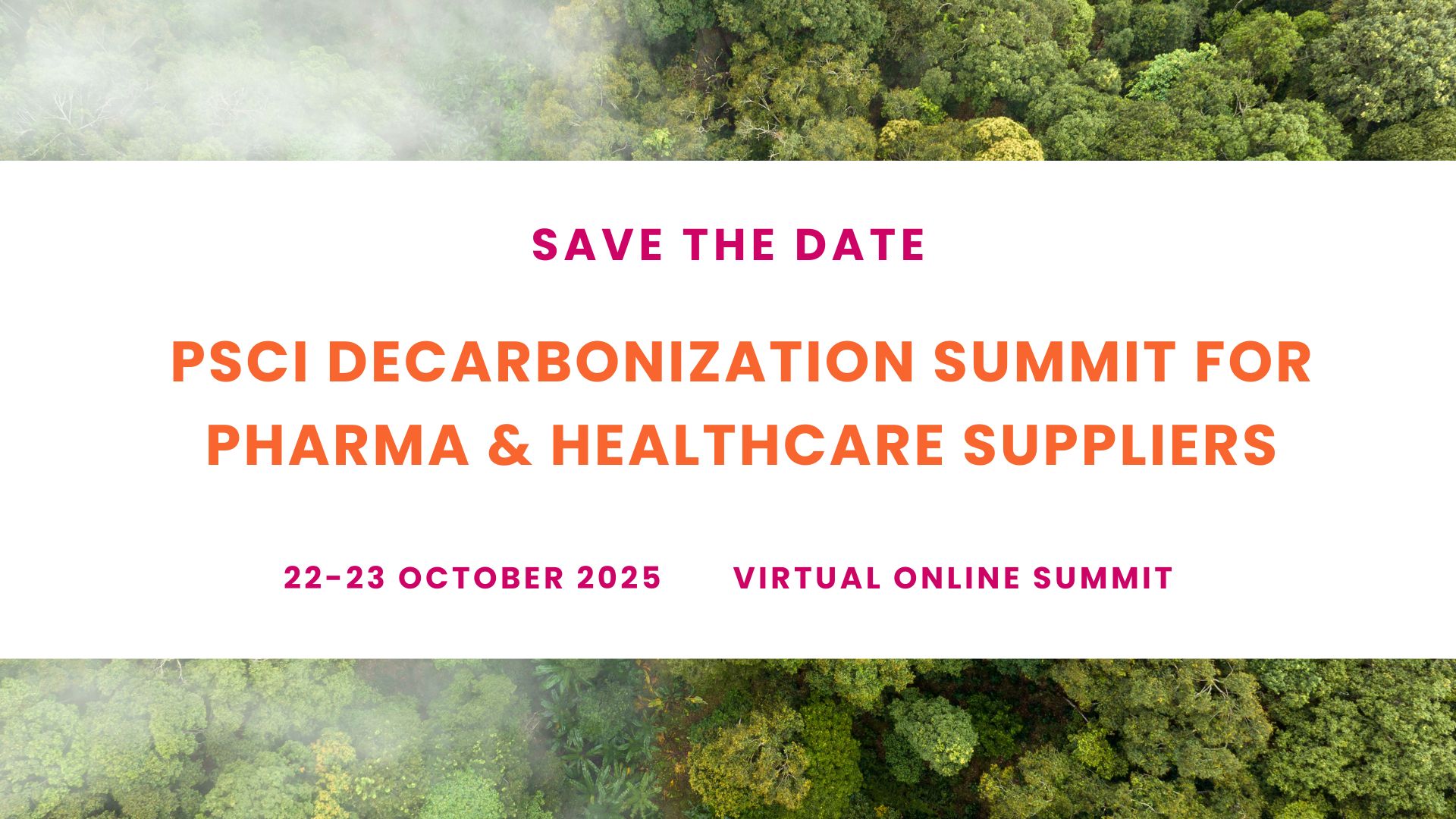 PSCI Decarbonization Summit for Pharma & Healthcare Suppliers