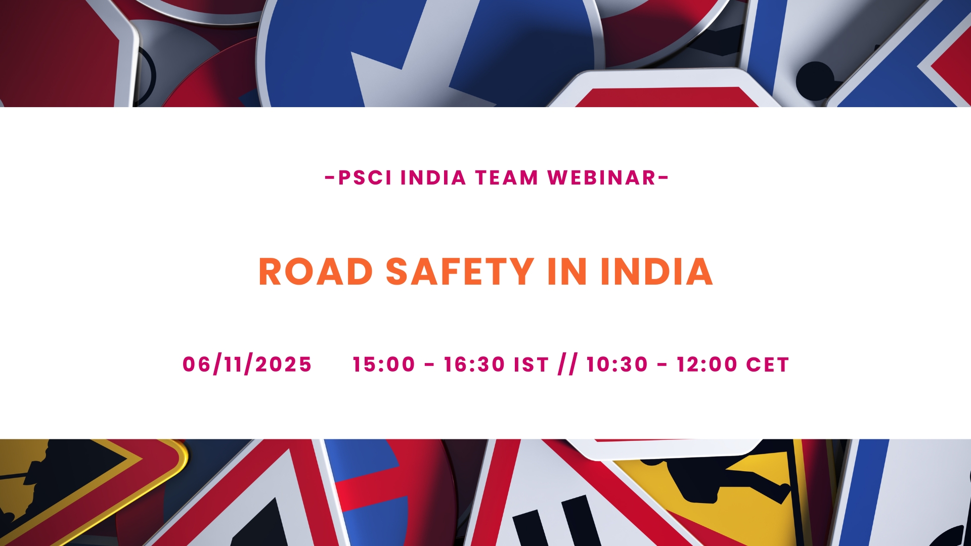 PSCI Webinar: Road Safety - India