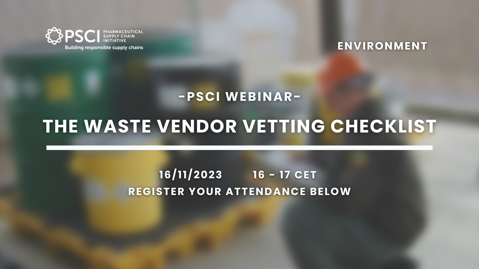 PSCI Webinar:  The Waste Vendor Vetting Checklist