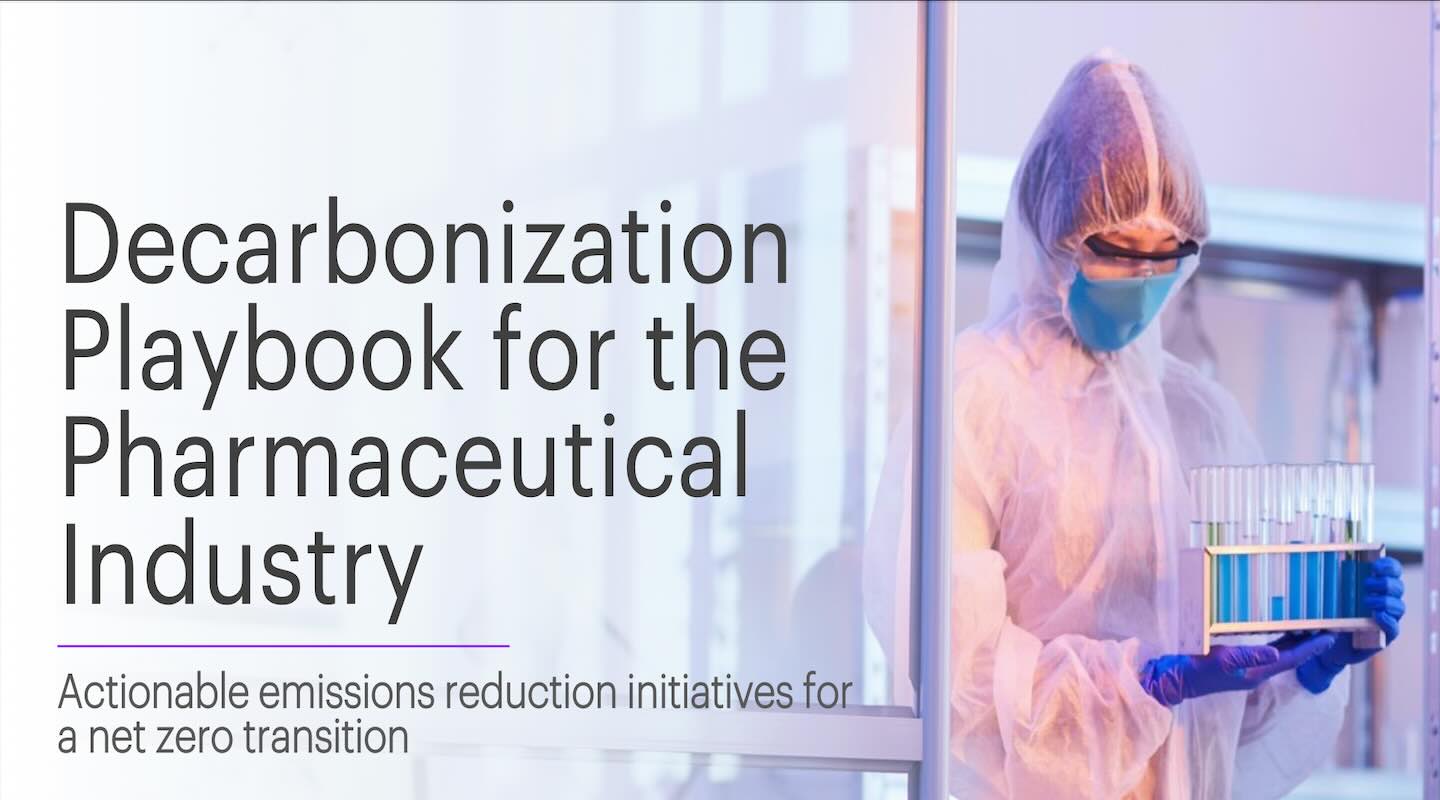 PSCI & Accenture Publish Decarbonization Playbook for the Pharmaceutical Industry